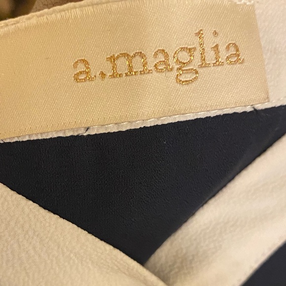 a.maglia blue and white blouse - Picture 3 of 3